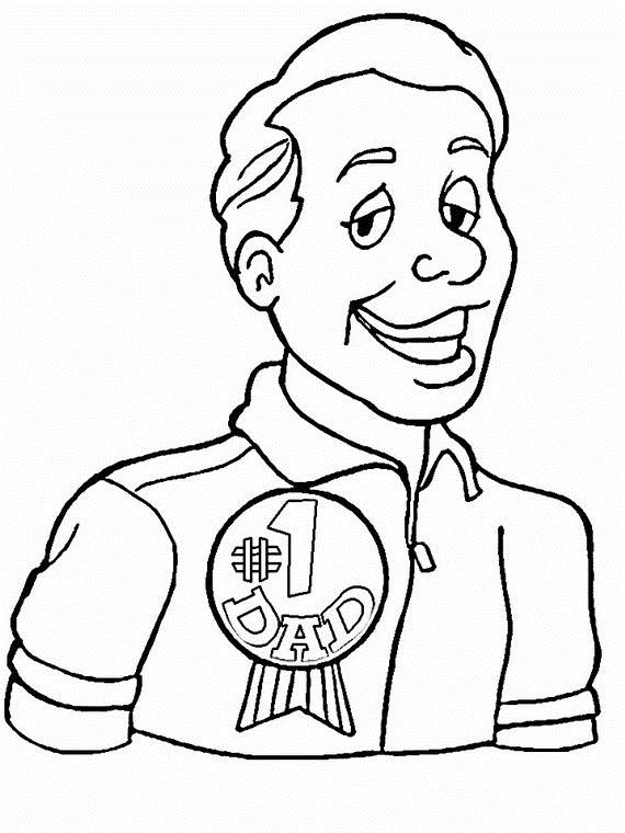 Coloring Pages Dad Father Day Family Holiday Net Guide Fathers
