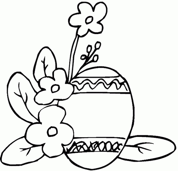 Easter Holiday Eggs Coloring Pages For Kids. | family holiday
