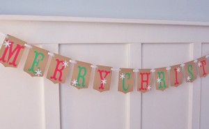 Personalized Homemade Garland Christmas Banners ideas | family holiday