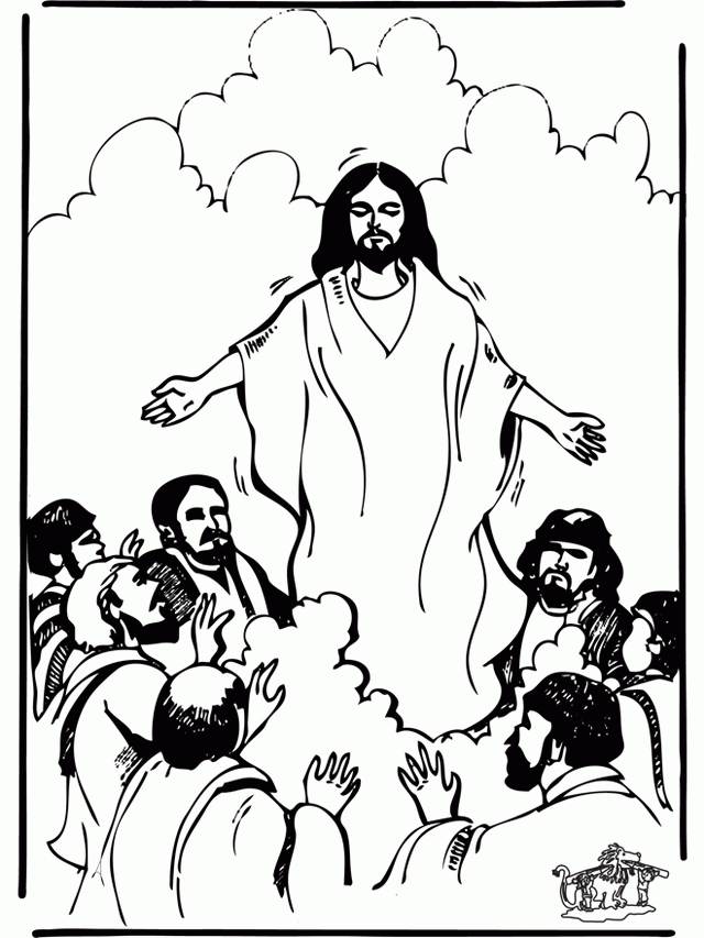 Ascension of Jesus Christ Coloring Pages - family holiday.net/guide to ...