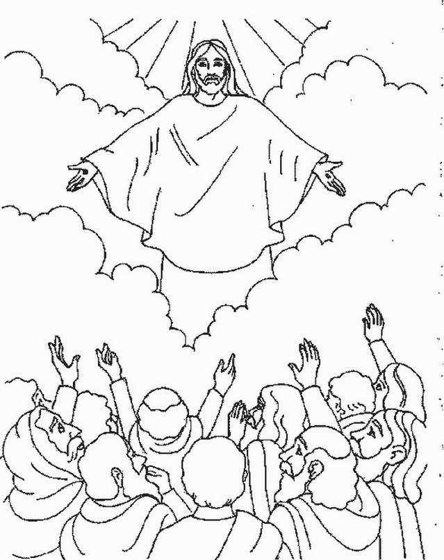 Ascension of Jesus Christ Coloring Pages - family holiday.net/guide to ...