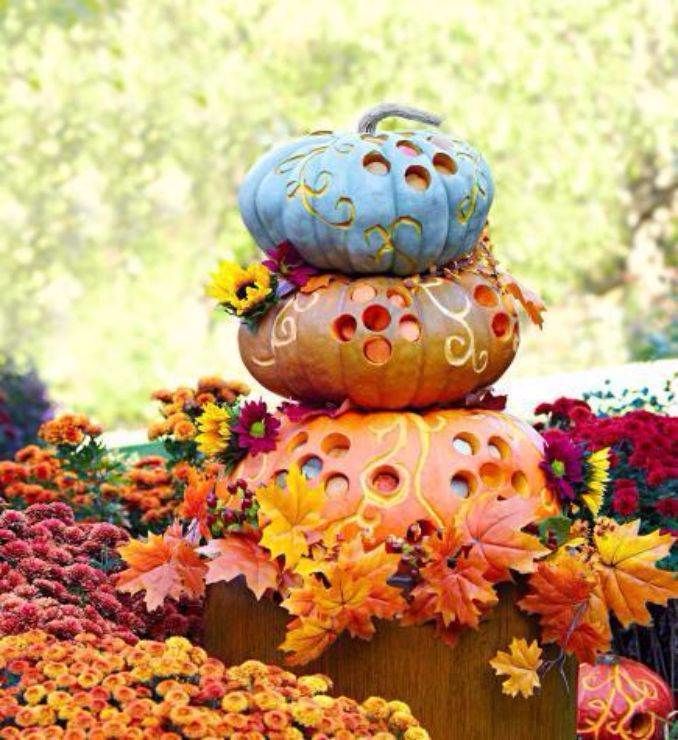 60 Amazing Pumpkin Centerpieces And Glorious Fall Decorating Ideas ...
