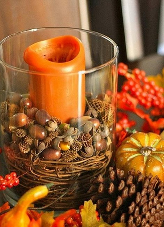 Simple and Easy Thanksgiving Centerpiece Ideas Using Candles | Guide to ...