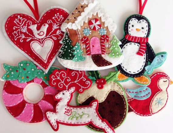 39 Cute Homemade Felt Christmas Ornament Crafts – to Trim the Tree