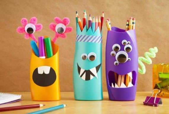 23 Creative and unusual DIY pencil holder ideas for your home desk  decoration - family holiday.net/guide to family holidays on the internet