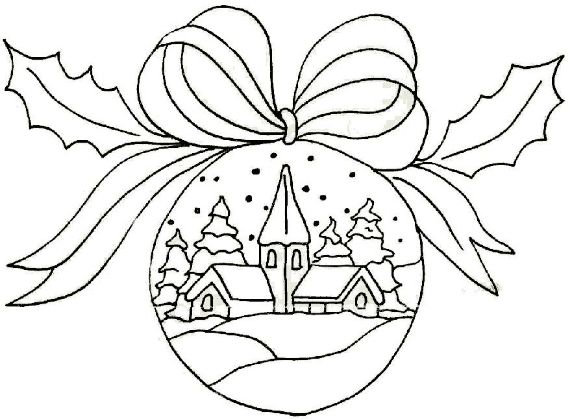 christmas balls coloring pages