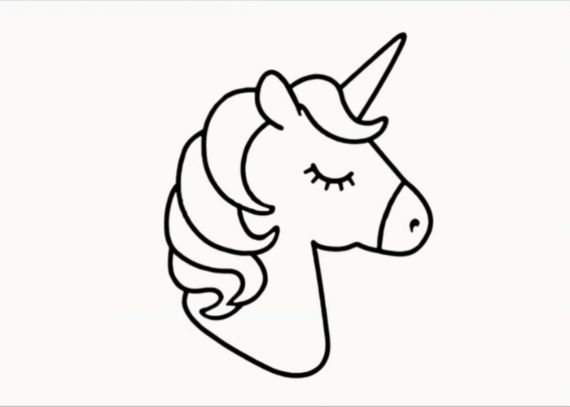 580  Coloring Pages Easy Unicorn  Latest